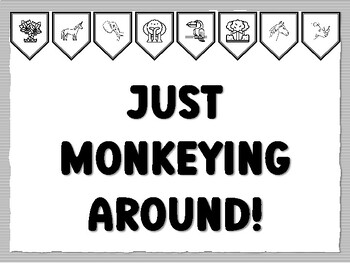 JUST MONKEYING AROUND! Jungle Bulletin Board Kit