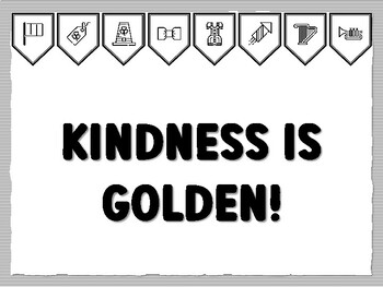 KINDNESS IS GOLDEN! St. Patrick's Day Bulletin Board Kit, Ready to print