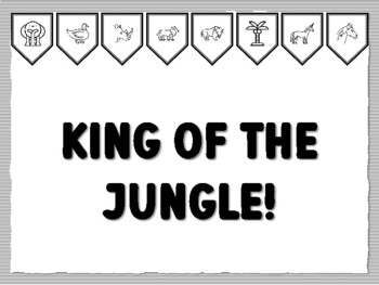 KING OF THE JUNGLE! Jungle Bulletin Board Kit