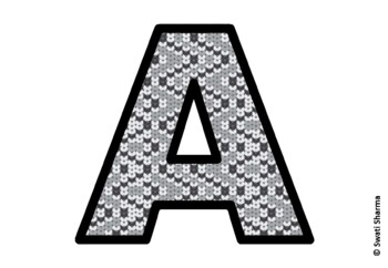 Knitted Ugly Sweater, Winter Bulletin Board Letters, Alphabet Poster