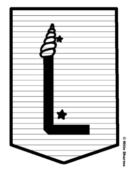 LEAVE A LITTLE SPARKLE WHEREVER YOU GO! Unicorn Bulletin Board Letters