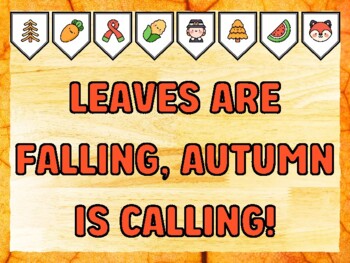 LEAVES ARE FALLING, AUTUMN IS CALLING! Fall Bulletin Board Kit
