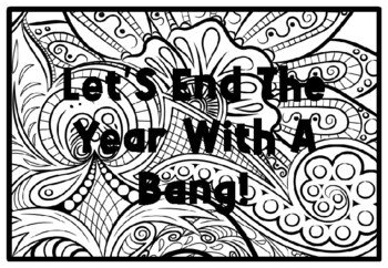 LET’S END THE YEAR WITH A BANG! Spring Activity, Spring Coloring Pages
