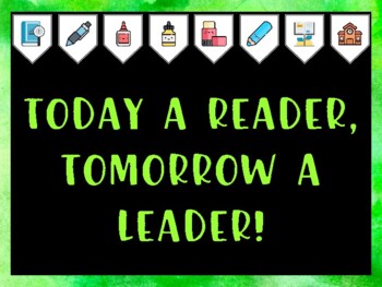 Library Bulletin Board Kit & Door Décor, TODAY A READER, TOMORROW A LEADER!