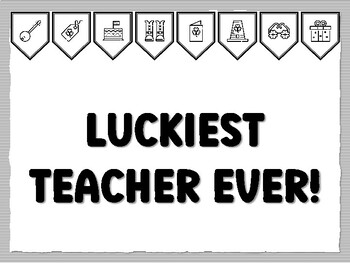 LUCKIEST TEACHER EVER! St. Patrick's Day Bulletin Board Kit, Ready to print