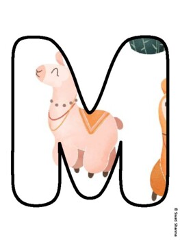 MATH RULES! Alpaca, Llama Bulletin Board Letters