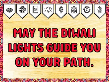 MAY THE DIWALI LIGHTS GUIDE YOU ON YOUR PATH. Diwali Printable Bulletin Board