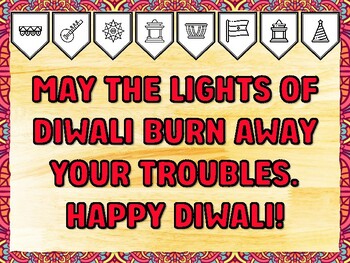 MAY THE LIGHTS OF DIWALI BURN AWAY YOUR TROUBLES. HAPPY DIWALI! Diwali Printa