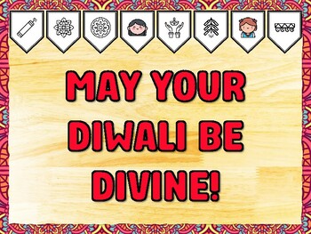 MAY YOUR DIWALI BE DIVINE! Diwali Printable Bulletin Board Kit & Door Décor,