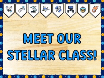 MEET OUR STELLAR CLASS! Galaxy Bulletin Board Kit & Door Décor