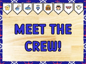 MEET THE CREW! Nautical Bulletin Board Kit & Door Décor
