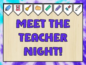 Meet The Teacher Bulletin Board Kit & Door Décor, MEET THE TEACHER NIGHT!