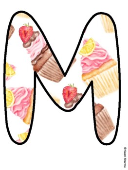 MOMS ARE SWEET! HAPPY MOTHERS' DAY! Cupcake Bulletin Board Letters