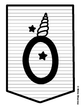 ONCE UPON A TIME... Unicorn Bulletin Board Letters