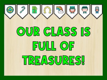 OUR CLASS IS FULL OF TREASURES! St. Patrick's Day Bulletin Board Kit