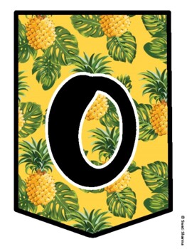 OUR CLASS IS SWEET! Summer, Tropical, Pineapple Bulletin Board Letters