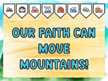 OUR FAITH CAN MOVE MOUNTAINS! Mountain Bulletin Board Kit