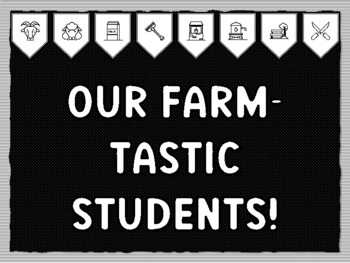 OUR FARM-TASTIC STUDENTS! Ready to print Farm Bulletin Board Kit, Farm Classroo