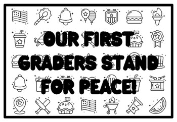 OUR FIRST GRADERS STAND FOR PEACE! Peace Coloring Pages