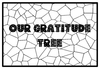OUR GRATITUDE TREE Mindfulness Activity, Mindfulness Coloring Pages