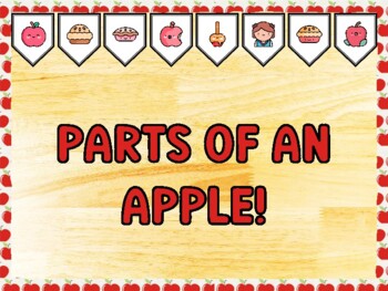 PARTS OF AN APPLE! Apple Bulletin Board Kit