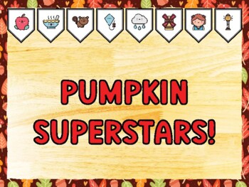PUMPKIN SUPERSTARS! Fall Bulletin Board Kit & Door Décor