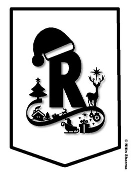 READING MAKES YOU BRIGHT! Christmas Bulletin Board Letters, Christmas Banner,