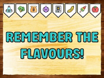REMEMBER THE FLAVOURS! Cooking Printable Bulletin Board Kit & Door Décor
