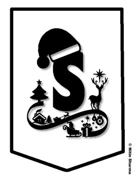 SANTA'S ELVES! Christmas Bulletin Board Letters, Christmas Banner, Christmas