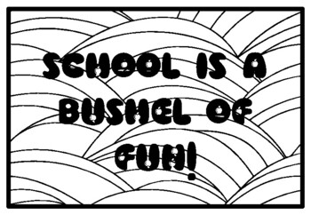 SCHOOL IS A BUSHEL OF FUN! Fall Apple Activity, Apples Coloring Pages, Autumn