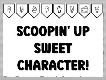 SCOOPIN' UP SWEET CHARACTER! Icecream Bulletin Board Kit