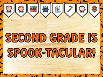 SECOND GRADE IS SPOOK-TACULAR! Halloween Bulletin Board Kit & Door Décor