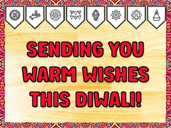 SENDING YOU WARM WISHES THIS DIWALI! Diwali Printable Bulletin Board Kit & Do