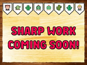 SHARP WORK COMING SOON! Succulents, Cactus Bulletin Board Kit & Door Décor