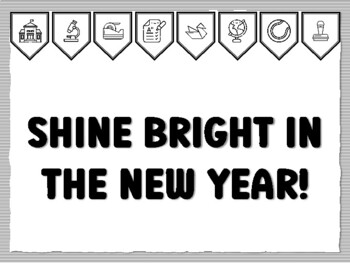 SHINE BRIGHT IN THE NEW YEAR! Instant Bulletin Board Kit