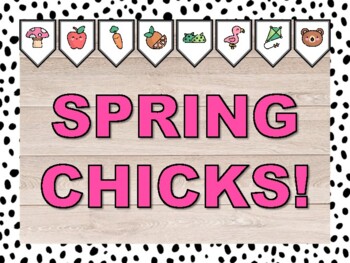 SPRING CHICKS! Spring Bulletin Board & Door Décor Kit