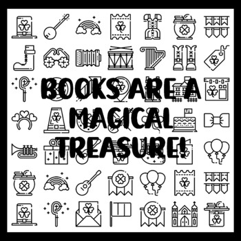 St. Patrick's Day Collaborative Ar t Activity, BOOKS ARE A MAGICAL TREASURE!