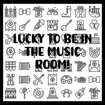 St. Patrick's Day Collaborative Ar t Activity, LUCKY TO BE IN THE MUSIC ROOM!