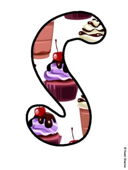 STRESSED IS DESSERTS SPELLED BACKWARDS! Cupcake Bulletin Board Letters