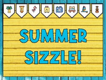 Summer Bulletin Board Kit & Door Décor, SUMMER SIZZLE!