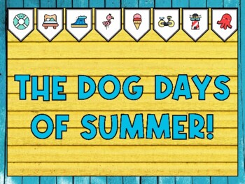 Summer Bulletin Board Kit & Door Décor, THE DOG DAYS OF SUMMER!