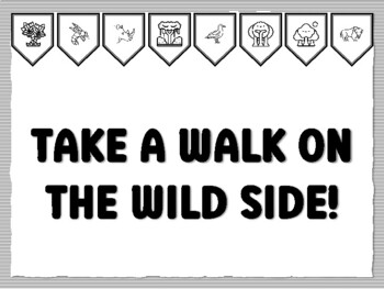 TAKE A WALK ON THE WILD SIDE! Jungle Bulletin Board Kit