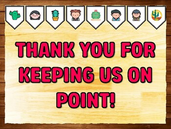 THANK YOU FOR KEEPING US ON POINT! Succulents, Cactus Bulletin Board Kit & Do