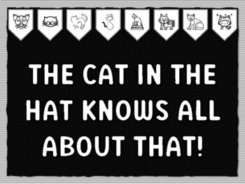 THE CAT IN THE HAT KNOWS ALL ABOUT THAT! Cat Theme Bulletin Board Kit, Door D