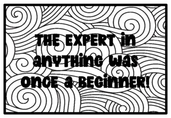 THE EXPERT IN ANYTHING WAS ONCE A BEGINNER!, Growth Mindset Activity