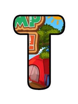 THE GREAT OUTDOORS... Camping, Summer Holidays Bulletin Board Decor