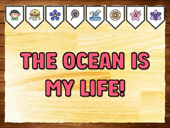 THE OCEAN IS MY LIFE! Summer Printable Bulletin Board Kit & Door Décor