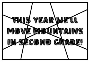 THIS YEAR WE'LL MOVE MOUNTAINS IN SECOND GRADE! Mountains Coloring Pages