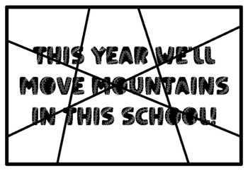 THIS YEAR WE'LL MOVE MOUNTAINS IN THIS SCHOOL! Mountains Coloring Pages
