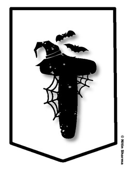 TRICK OR TREAT! Halloween Bulletin Board Letters, Halloween Banner